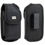 Wholesale 360 Rotating Extendable Vertical Vinyl Belt Clip Pouch Large 31 Fits Galaxy S22 Ultra and more (Black)